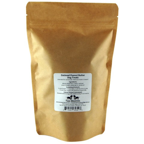 Two Weenies Oatmeal Peanut Butter Dog Treats